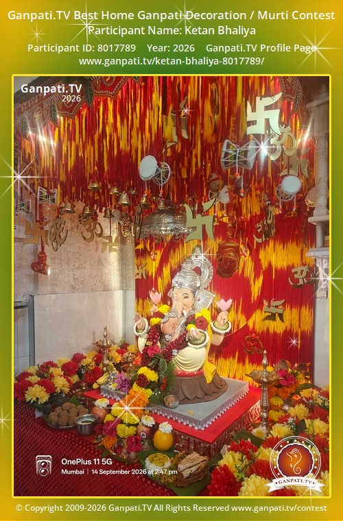 Ketan Bhaliya Ganpati 2026