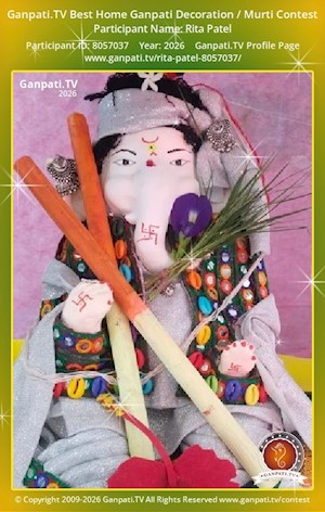 Rita Patel Home Ganpati Picture
