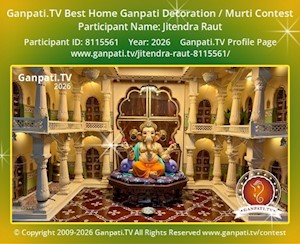 Jitendra Raut Home Ganpati Picture