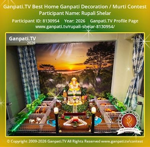 Rupali Shelar Home Ganpati Picture