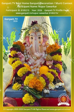 Nupur Sawarkar Home Ganpati Picture