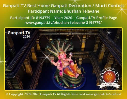 Bhushan Telavane Ganpati 2026