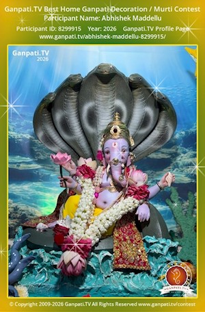 Abhishek Maddellu Home Ganpati Picture