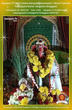 Sangeeta Hirejagner Home Ganpati Picture