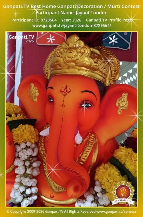 Jayant Tondon Ganpati 2026