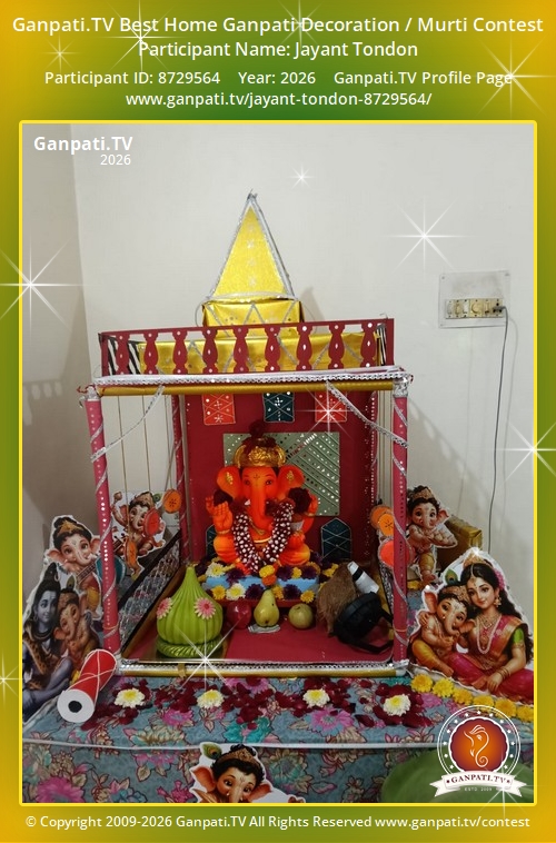 Jayant Tondon Ganpati 2026