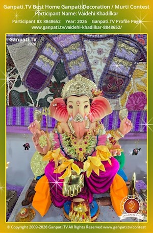 Vaidehi Khadilkar Home Ganpati Picture
