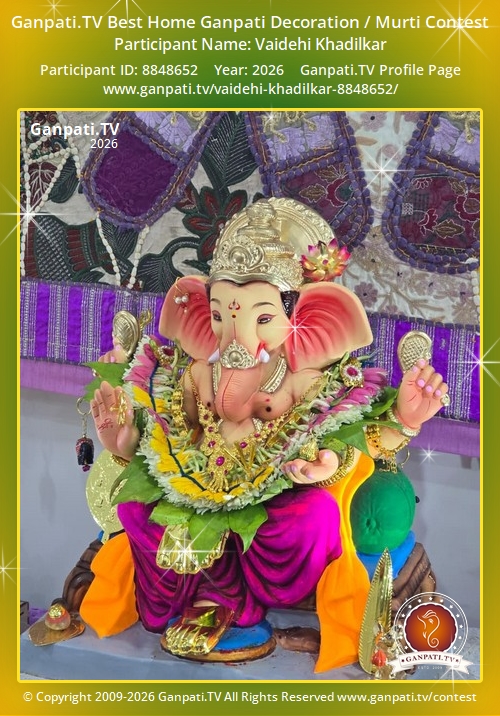 Vaidehi Khadilkar Ganpati 2026