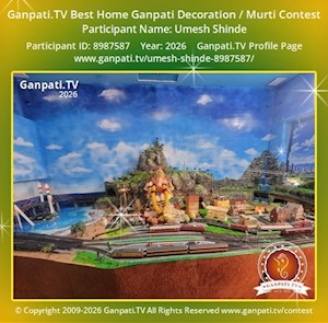 Umesh Shinde Home Ganpati Picture