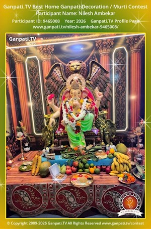 Nilesh Ambekar Home Ganpati Picture