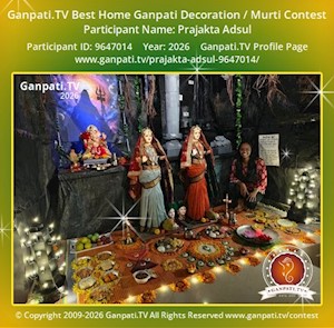 Prajakta Adsul Home Ganpati Picture