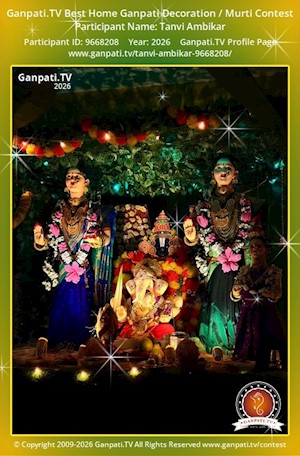 Tanvi Ambikar Home Ganpati Picture