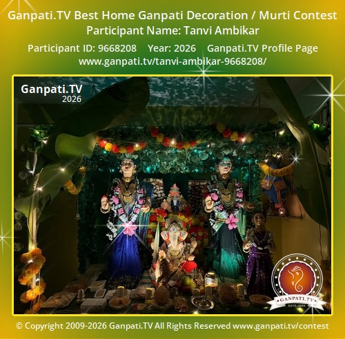 Tanvi Ambikar Ganpati 2026