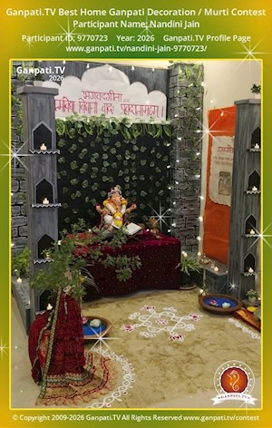 Nandini Jain Home Ganpati Picture