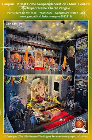 Chetan Vangale Home Ganpati Picture