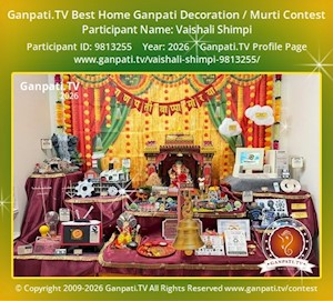 Vaishali Shimpi Home Ganpati Picture