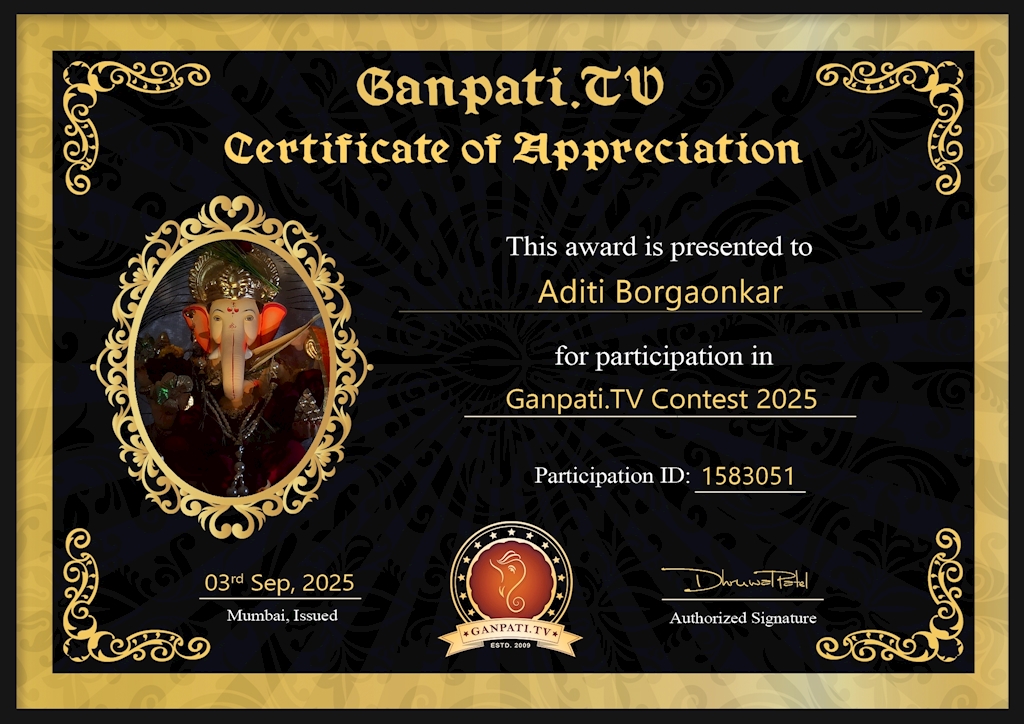 Aditi Borgaonkar Ganpati 2025