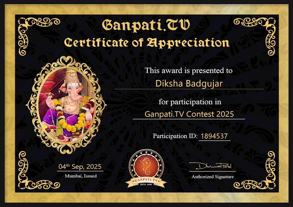 Diksha Badgujar Ganpati 2025