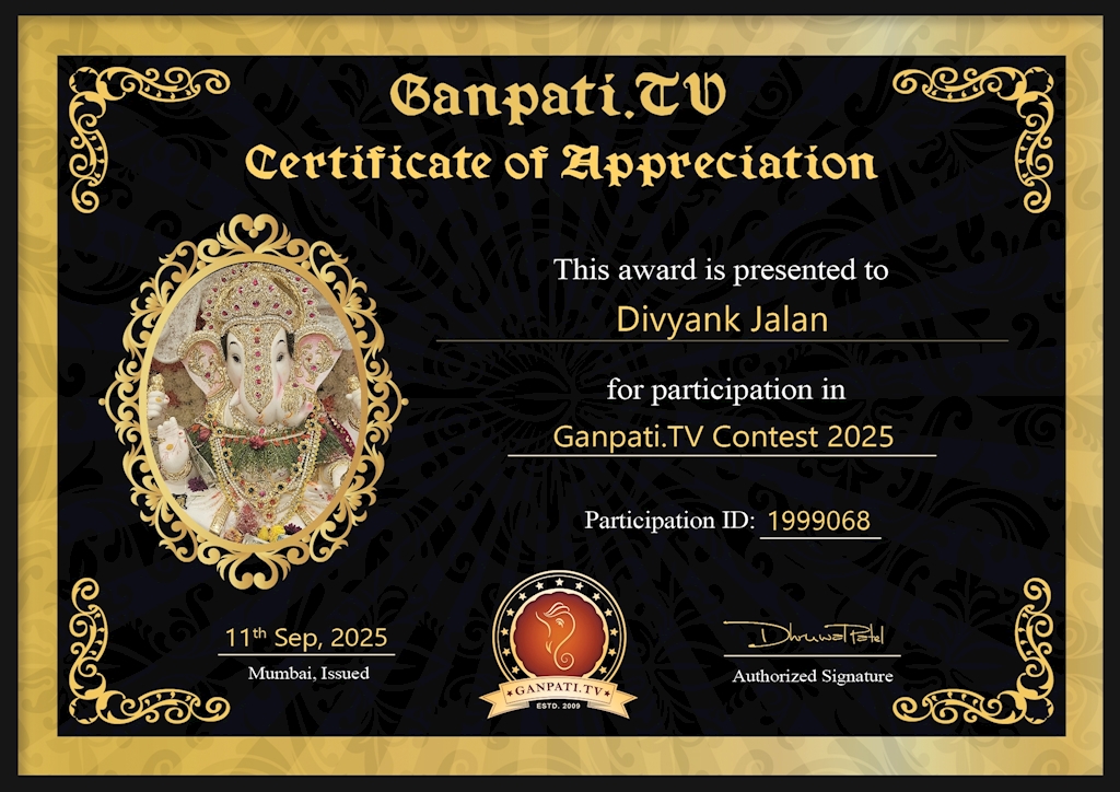 Divyank Jalan Ganpati 2025