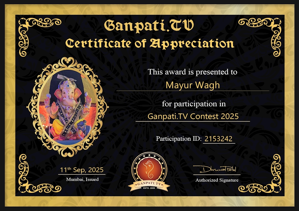 Mayur Wagh Ganpati 2025
