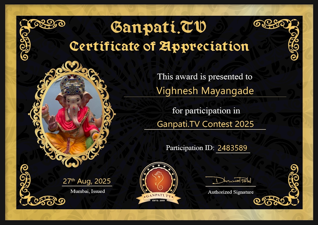 Vighnesh Mayangade Ganpati 2025