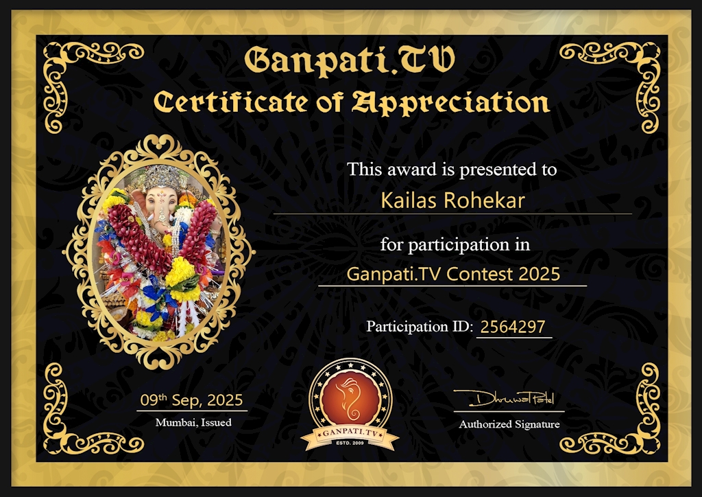 Kailas Rohekar Ganpati 2025