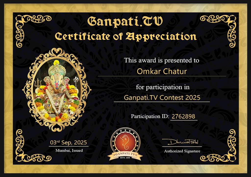 Omkar Chatur Ganpati 2025
