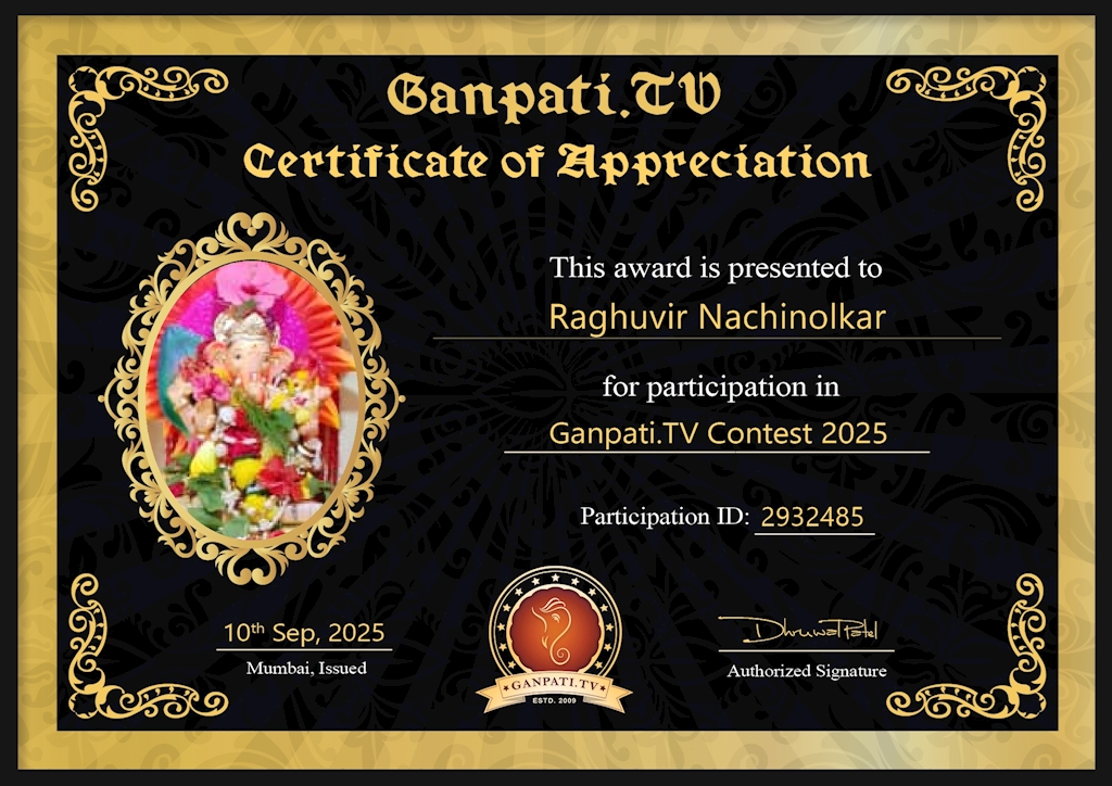 Raghuvir Nachinolkar Ganpati 2025