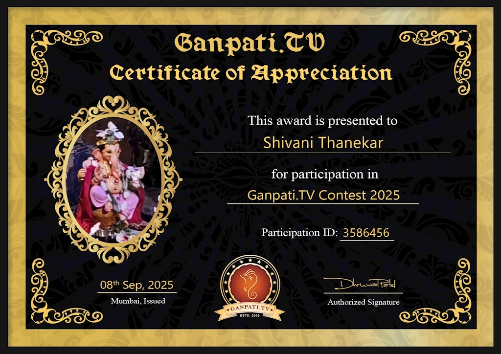Shivani Thanekar Ganpati 2025
