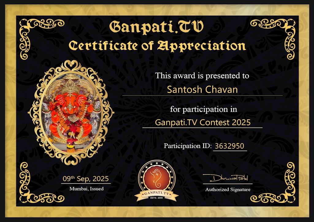 Santosh Chavan Ganpati 2025
