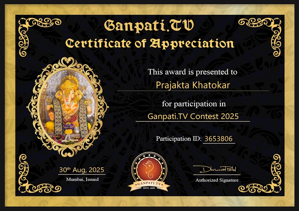 Prajakta Khatokar Ganpati 2025
