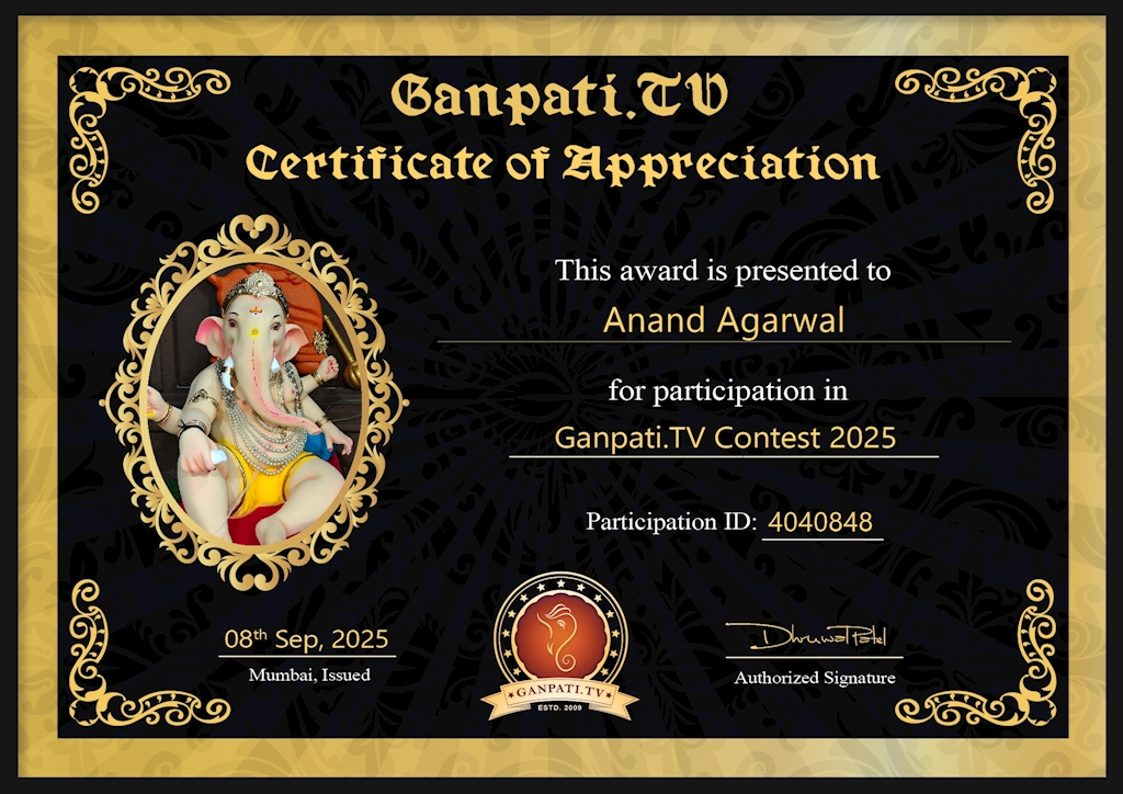Anand Agarwal Ganpati 2025