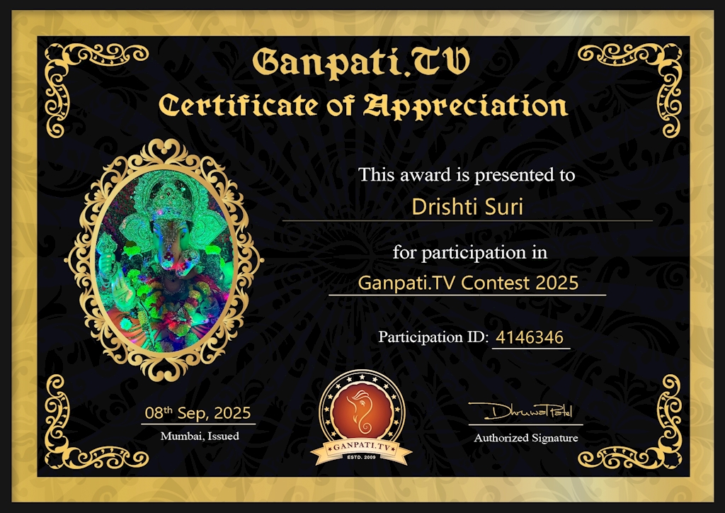 Drishti Suri Ganpati 2025