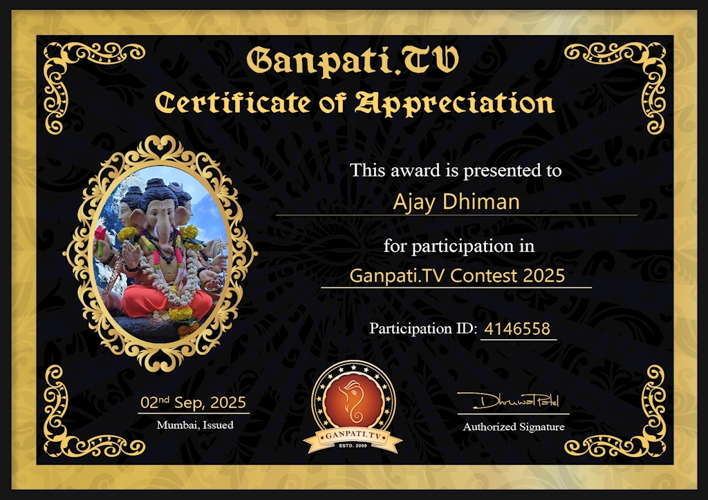 Ajay Dhiman Ganpati 2025