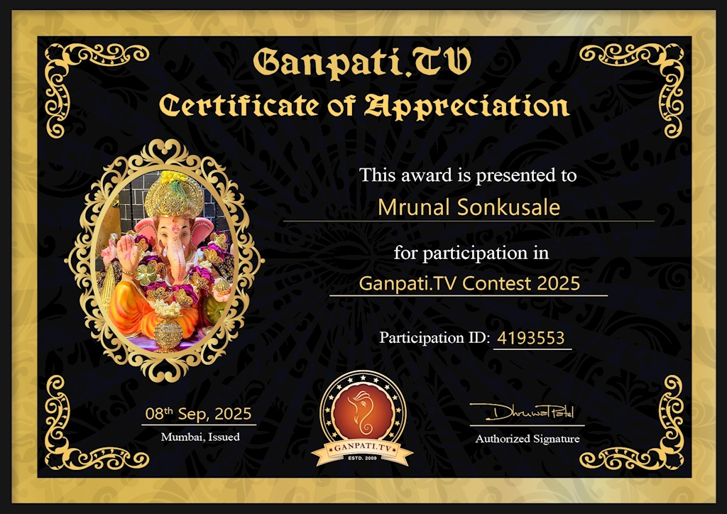 Mrunal Sonkusale Ganpati 2025