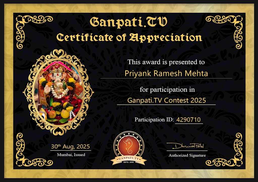 Priyank Mehta Ganpati 2025