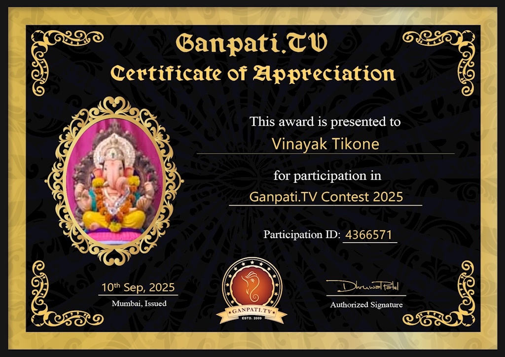Vinayak Tikone Ganpati 2025