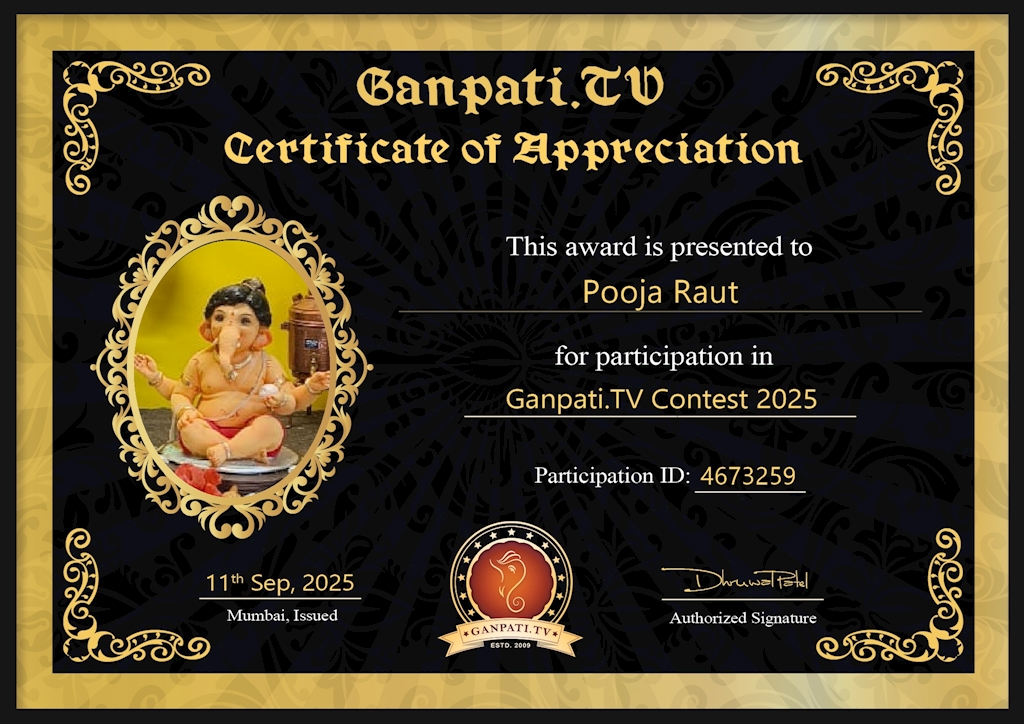 Pooja Raut Ganpati 2025