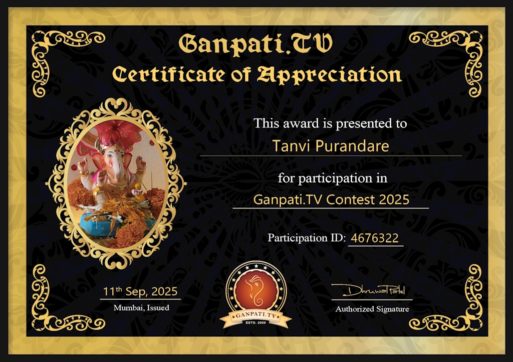 Tanvi Purandare Ganpati 2025