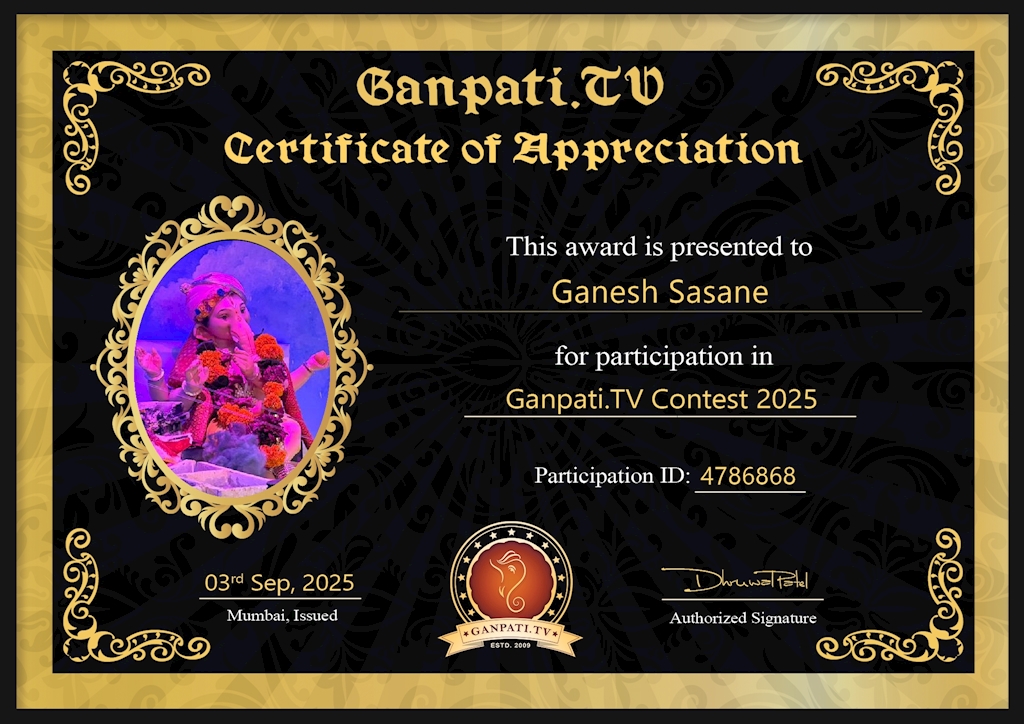 Ganesh Sasane Ganpati 2025