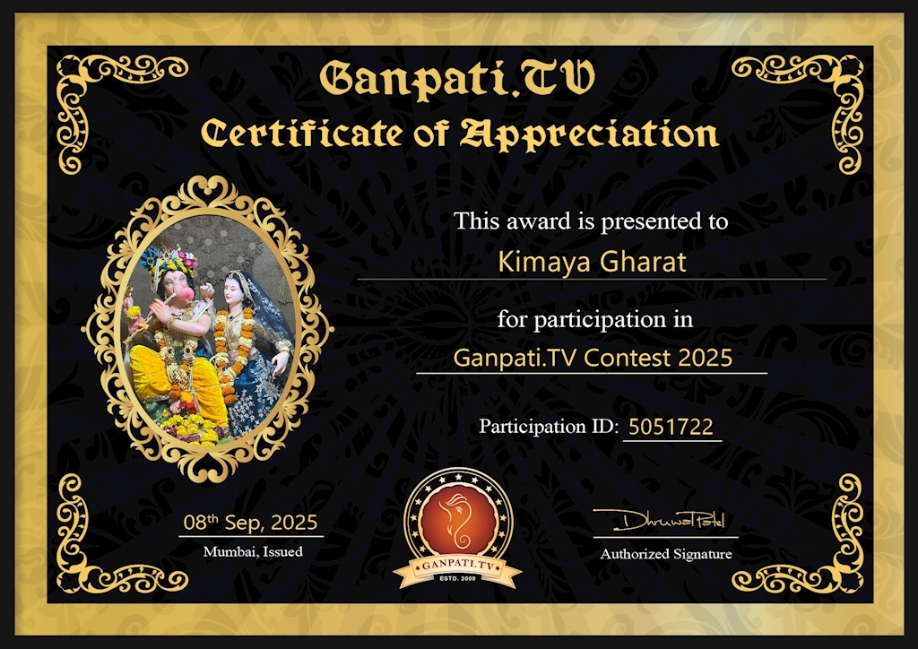 Kimaya Gharat Ganpati 2025
