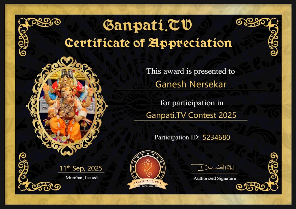 Ganesh Nersekar Ganpati 2025