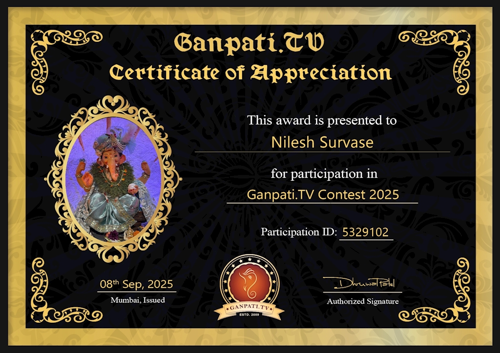 Nilesh Survase Ganpati 2025
