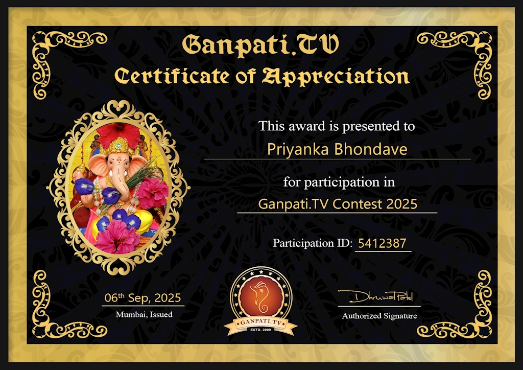 Priyanka Bhondave Ganpati 2025
