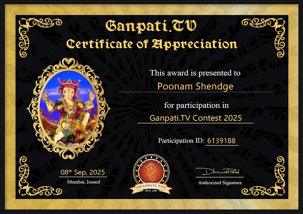 Poonam Shendge Ganpati 2025