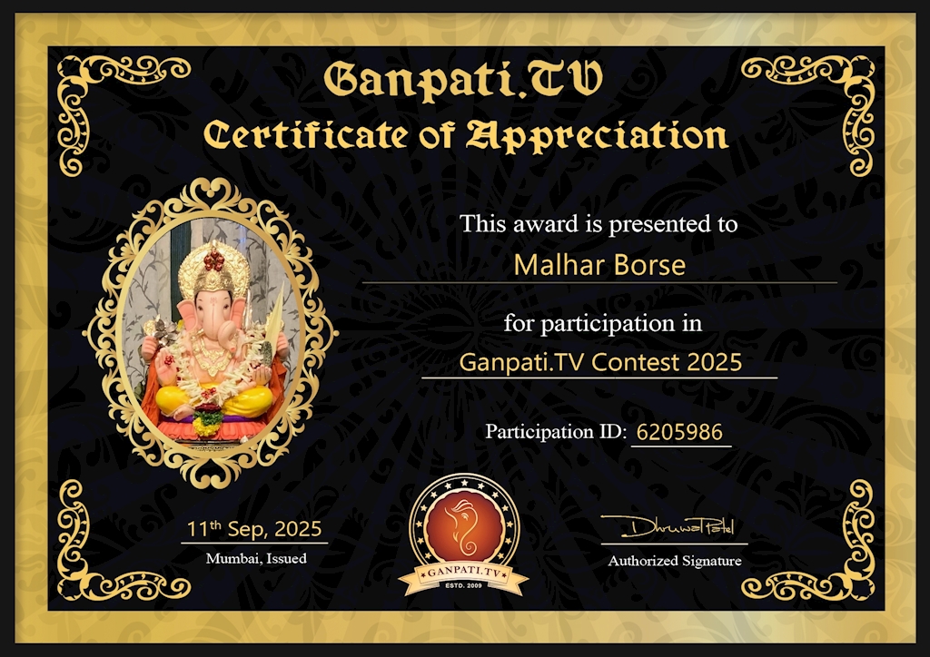 Malhar Borse Ganpati 2025