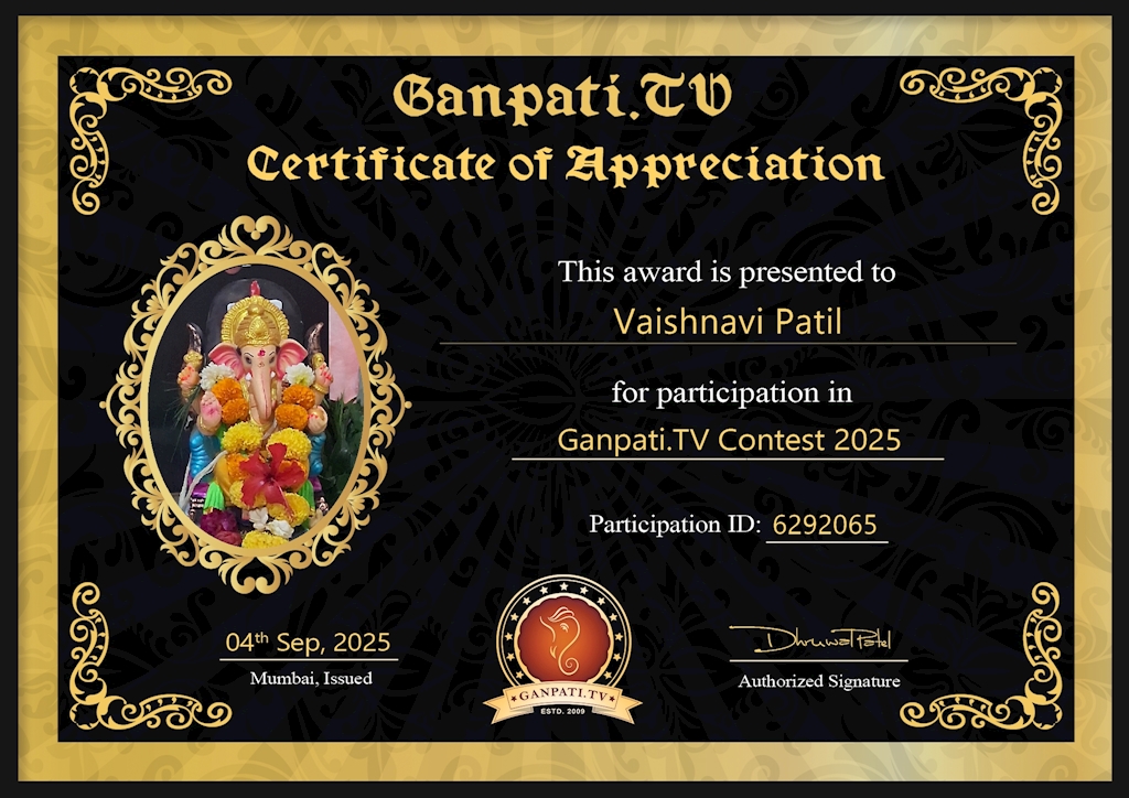 Vaishnavi Patil Ganpati 2025