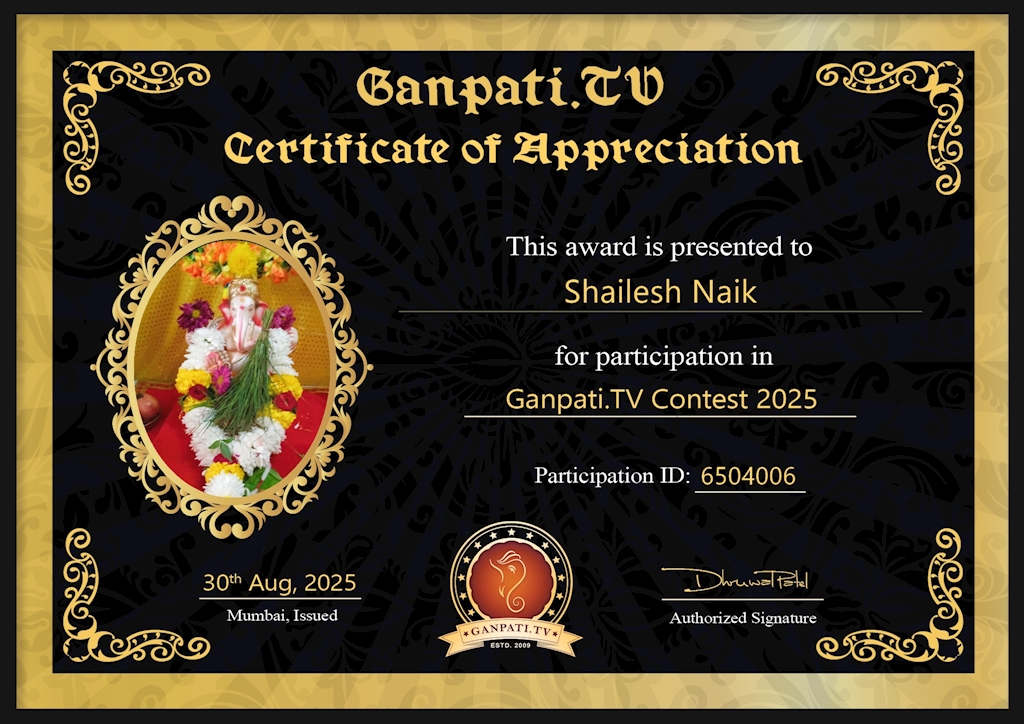 Shailesh Naik Ganpati 2025
