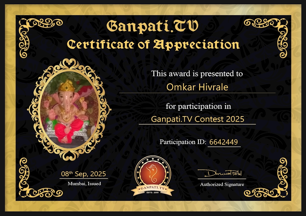 Omkar Hivrale Ganpati 2025