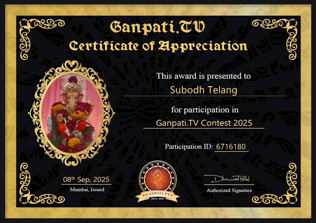 Subodh Telang Ganpati 2025